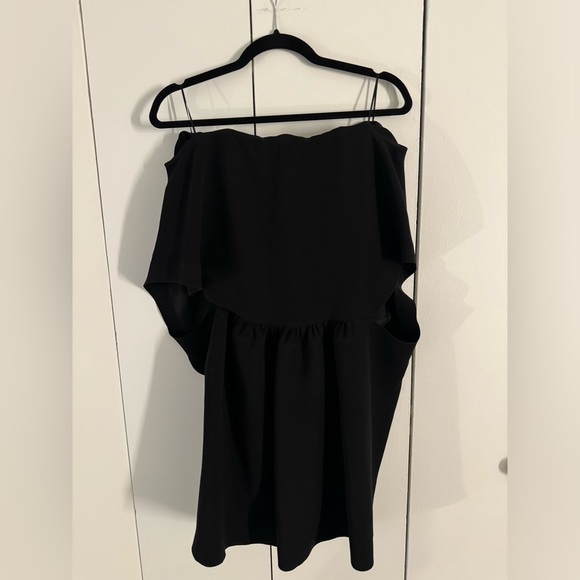 BALENCIAGA Off-The-Shoulder Mini Dress Size: S | US4, FR36 | Black - Picture 5 of 6